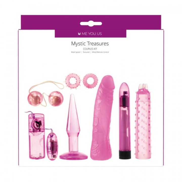 Комплект вибратор и дилдо Me You Us, ABS/TPE/PVC, Многоцветен