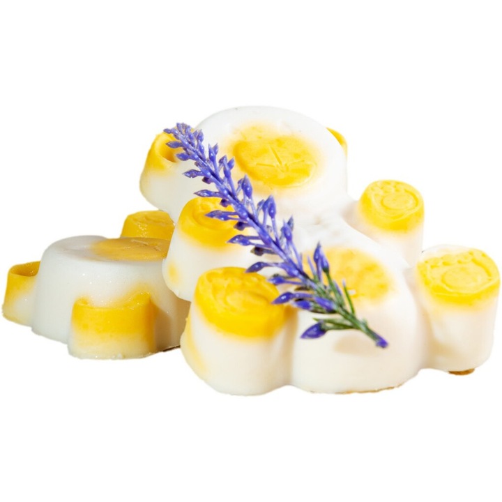 Fehér - sárga maci kecsketej szappan - 70g