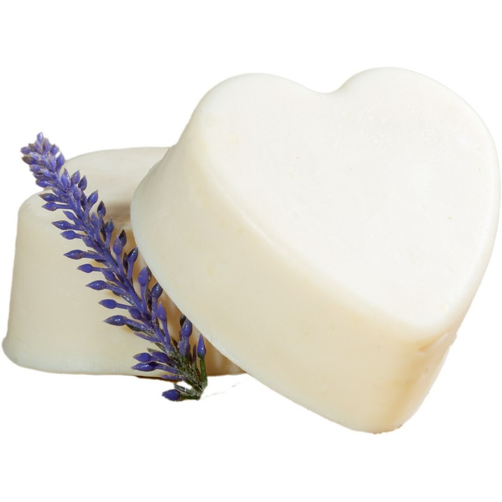 Fehér szív kecsketej szappan - 100g