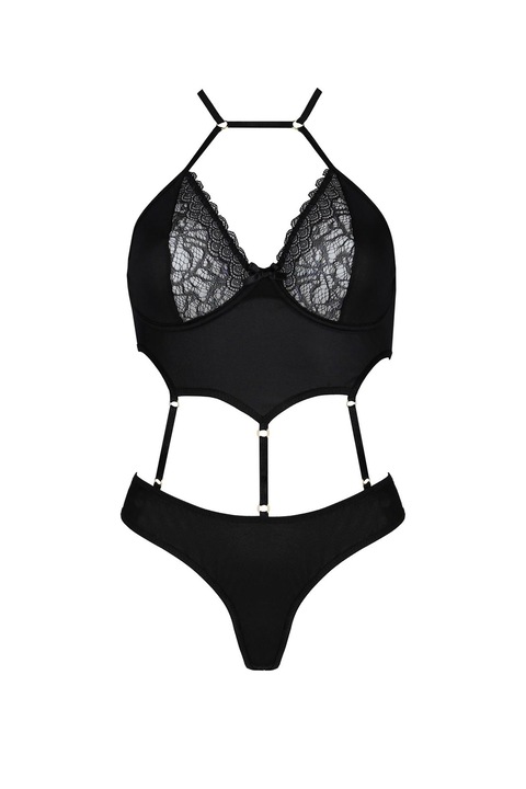 Lenjerie intima sexy Casmir, Kitasana, Poliamida, Negru