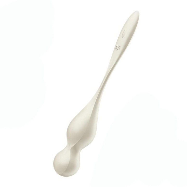 Вибратор Satisfyer Love Birds 1, бял, силикон, нежен към кожата, водоустойчив, 15 вибрационни програми