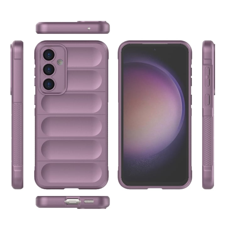 Husa Protectie pentru Samsung Galaxy S23 FE, Cipsir Urban, Magic Shield, N44, Termoplastic, Plum Violet