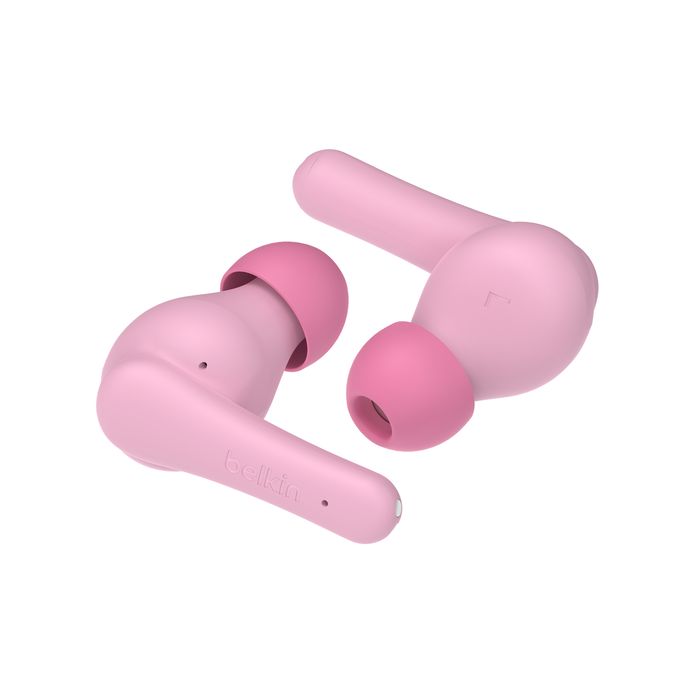 Casti Wireless Belkin Soundform Nano2 pentru Copii, Roz, Bluetooth, 10m