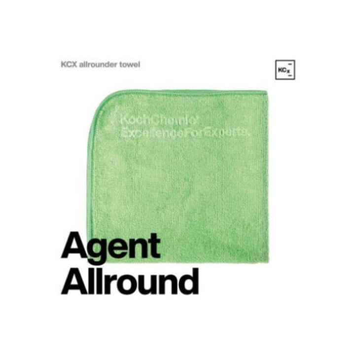 Зелена микрофибърна кърпа Koch Chemie Allrounder Towel 40x40 см, 270 GSM