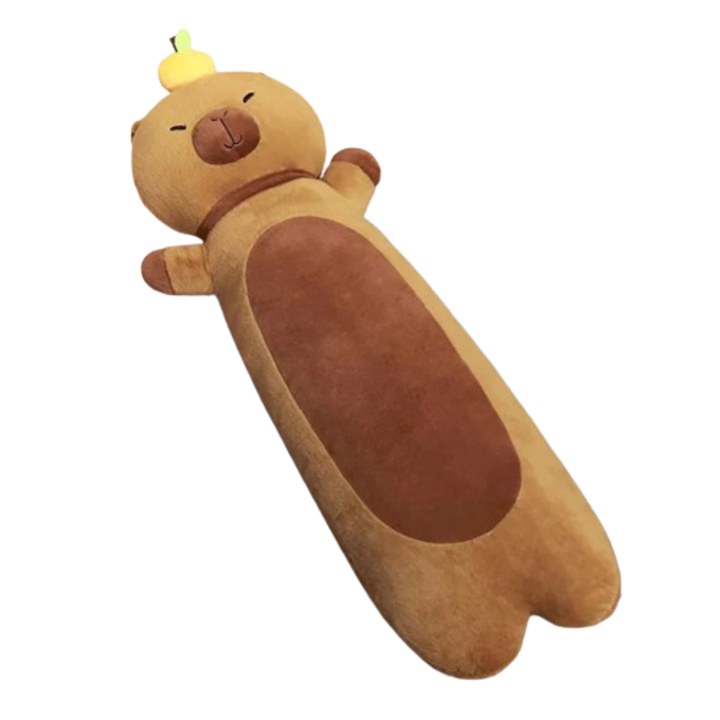 VICTINY® пухкава възглавница капибара 65 см кафява