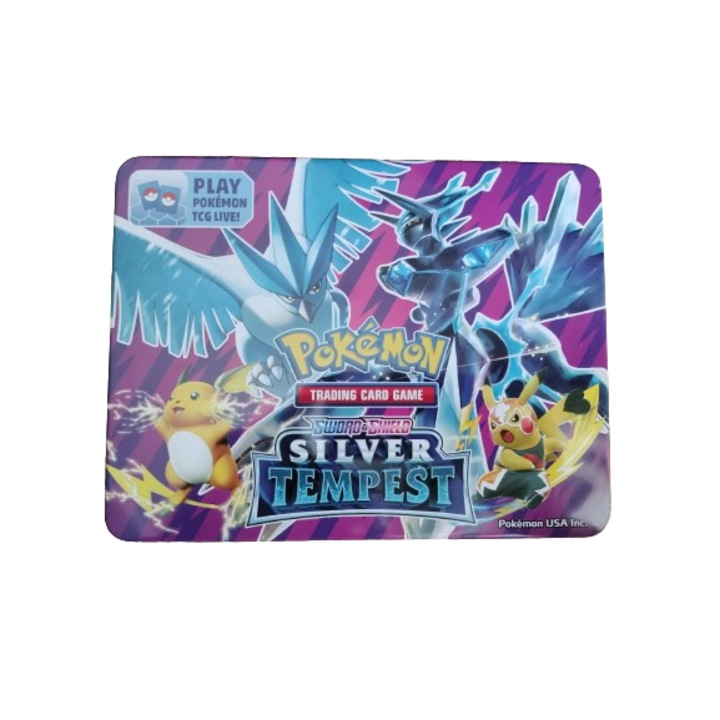 Pokemon Silver Tempest Victiny doboz, 40 pokémon kártya + 40 speciális kártya + 4 arany kártya + 4 ezüst kártya + gyűjtői album 21 cm / 16 cm