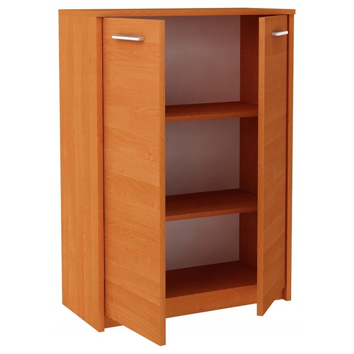 Comoda, MATKAM, Bodo, 2D2POLCHA, 77x35x108 cm, 2 Usi, Mat, PAL, Arin