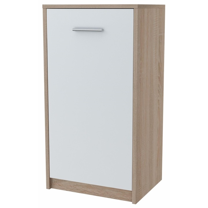 Comoda, MATKAM, Bodo, KBODO1DB/S, 40x35x75 cm, 1 Usa, Mat, PAL, Stejar sonoma/Alb