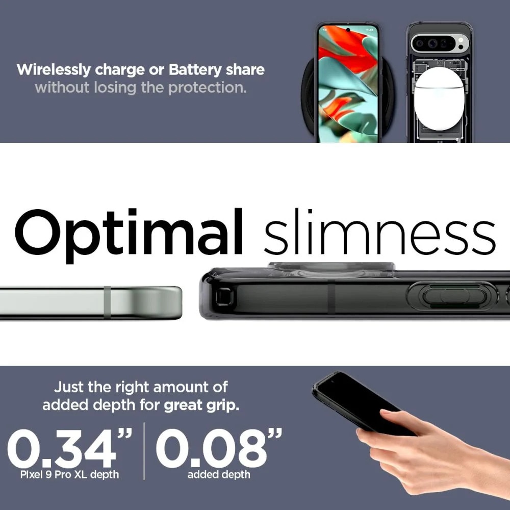 Husa pentru Google Pixel 9 Pro XL - Spigen Ultra Hybrid Zero One - Matte Black
