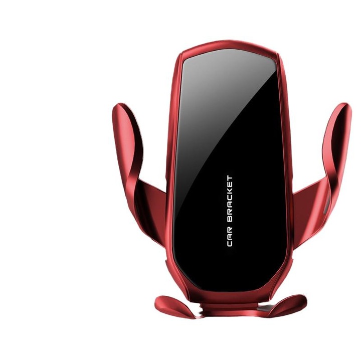 Univerzális autótelefon tartó, műszerfalra szerelhető, állítható, piros