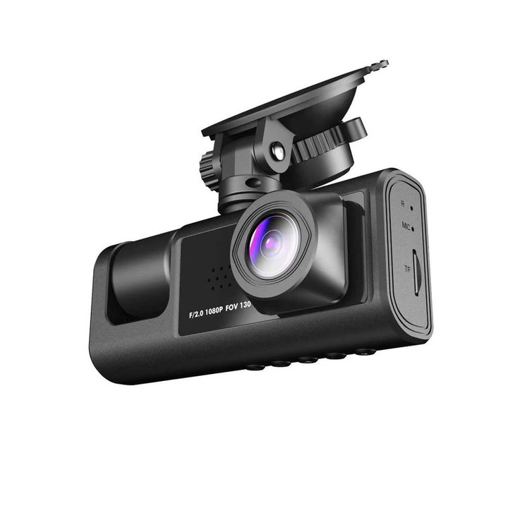 DVR камера за кола, 4K UHD резолюция, нощно виждане, 24h режим на паркиране, WDR, G сензор, детекция на движение, вграден дисплей