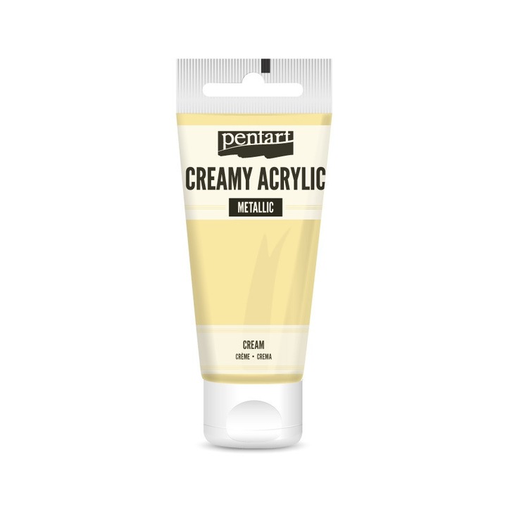 Vopsea acrilica cremoasa semilucioasa Pentart 60 ml - Crem