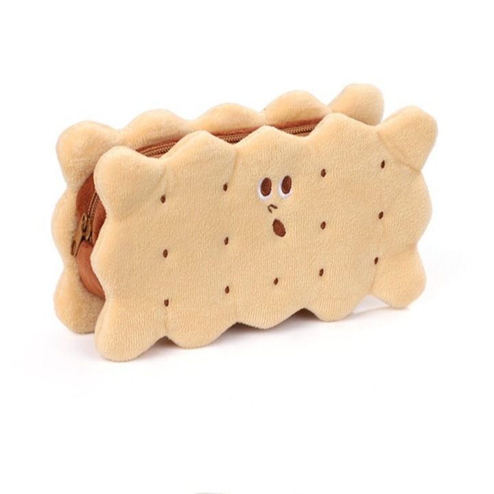 Gyermek tolltartók, cipzáros modell, vízálló PVC anyag, vicces dizájn, kompakt méretek