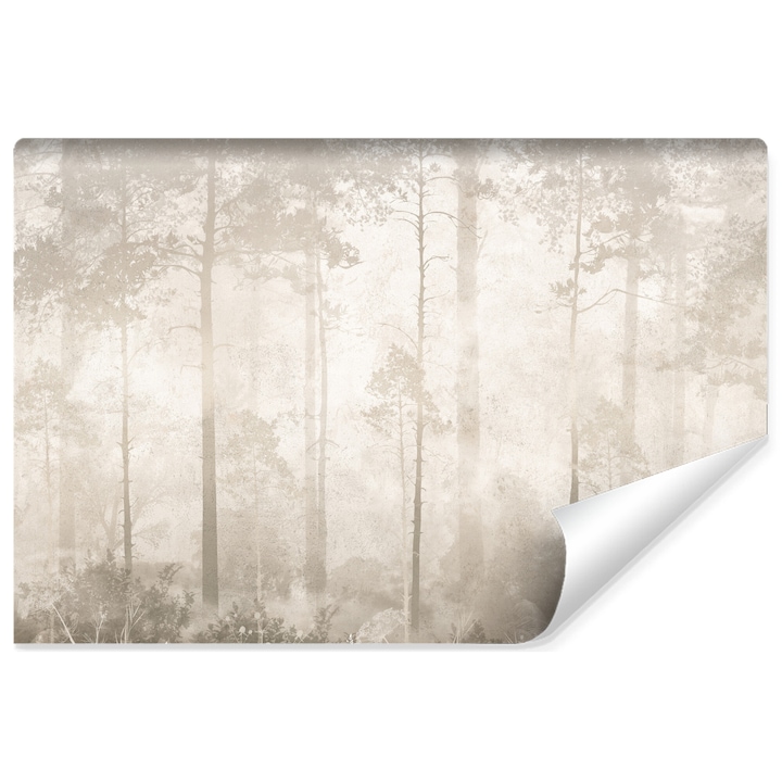 Фототапет ексклузивен пастелен декор за хол 3D 90 см х 60 см бетон бохо гора