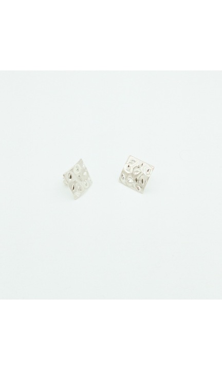 Cercei fara piatra in forma patrata Argint 925 Cara 2cm