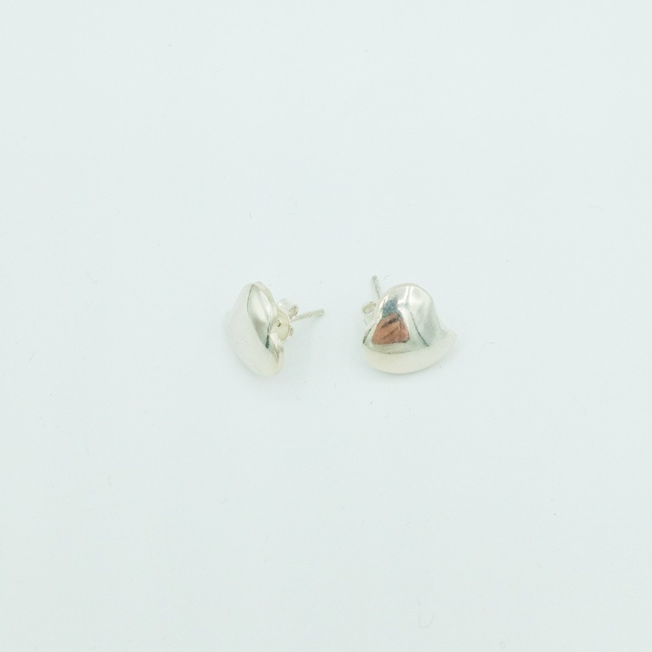 Cercei fara piatra in forma de inimioara din Argint 925 Carina 2cm