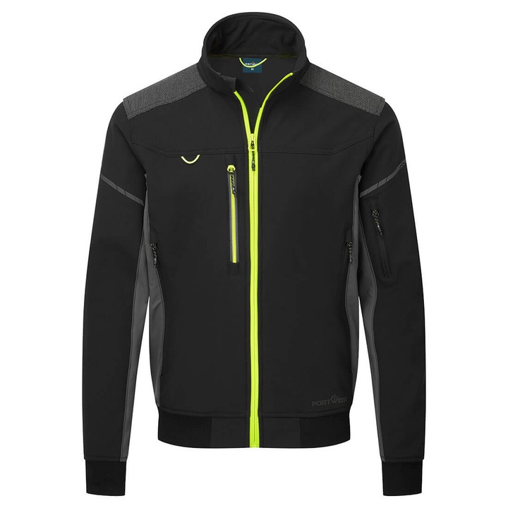 Jacheta bomber din softshell, usoara si respirabila, rezistenta la apa - Portwest EV464 - negru, XXL