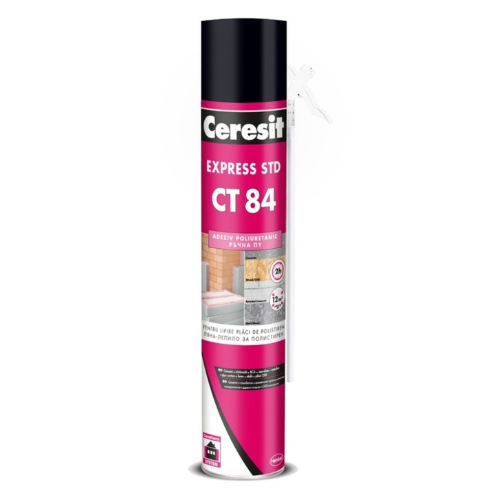 Adeziv polistiren Ceresit CT 84 Express, cu aplicare manuala, interior / exterior, 750 ml