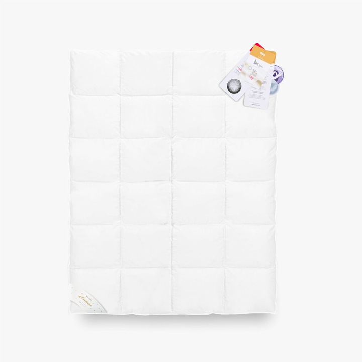 Pilota, AMZ Royal, Puf de Gasca, Bumbac, Alb, 220x200cm