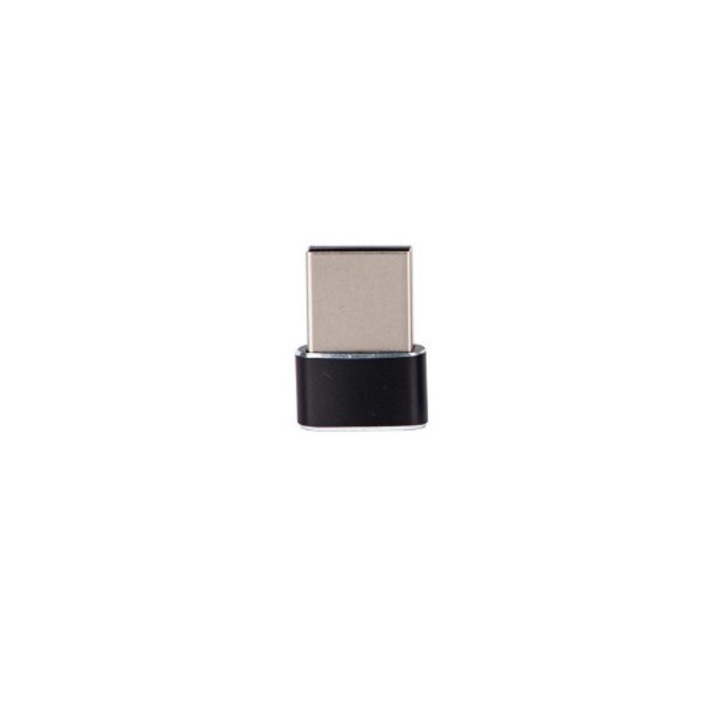 Адаптер Type-C- USB 2.0 OTG, 3A Бързо зареждане и трансфер на данни, Черен