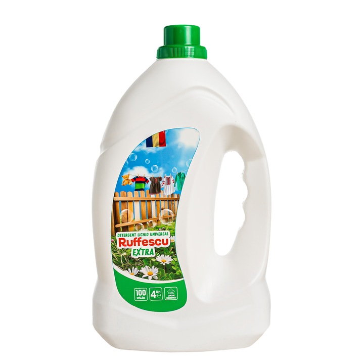 Univerzális folyékony mosószer, Ruffescu Extra, 100 mosásra, 4L