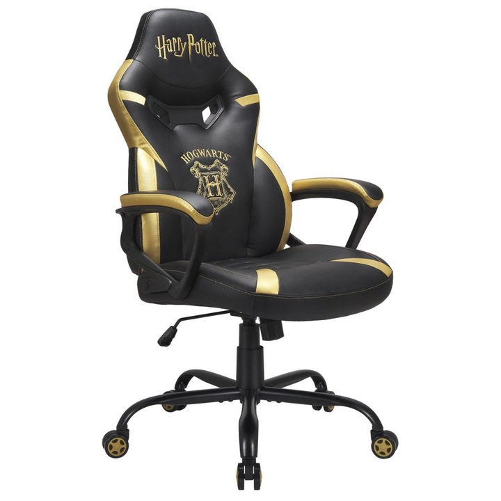 Subsonic Multi Junior Hogwarts Gaming Chair Black/Gold, 201517, Gaming szék