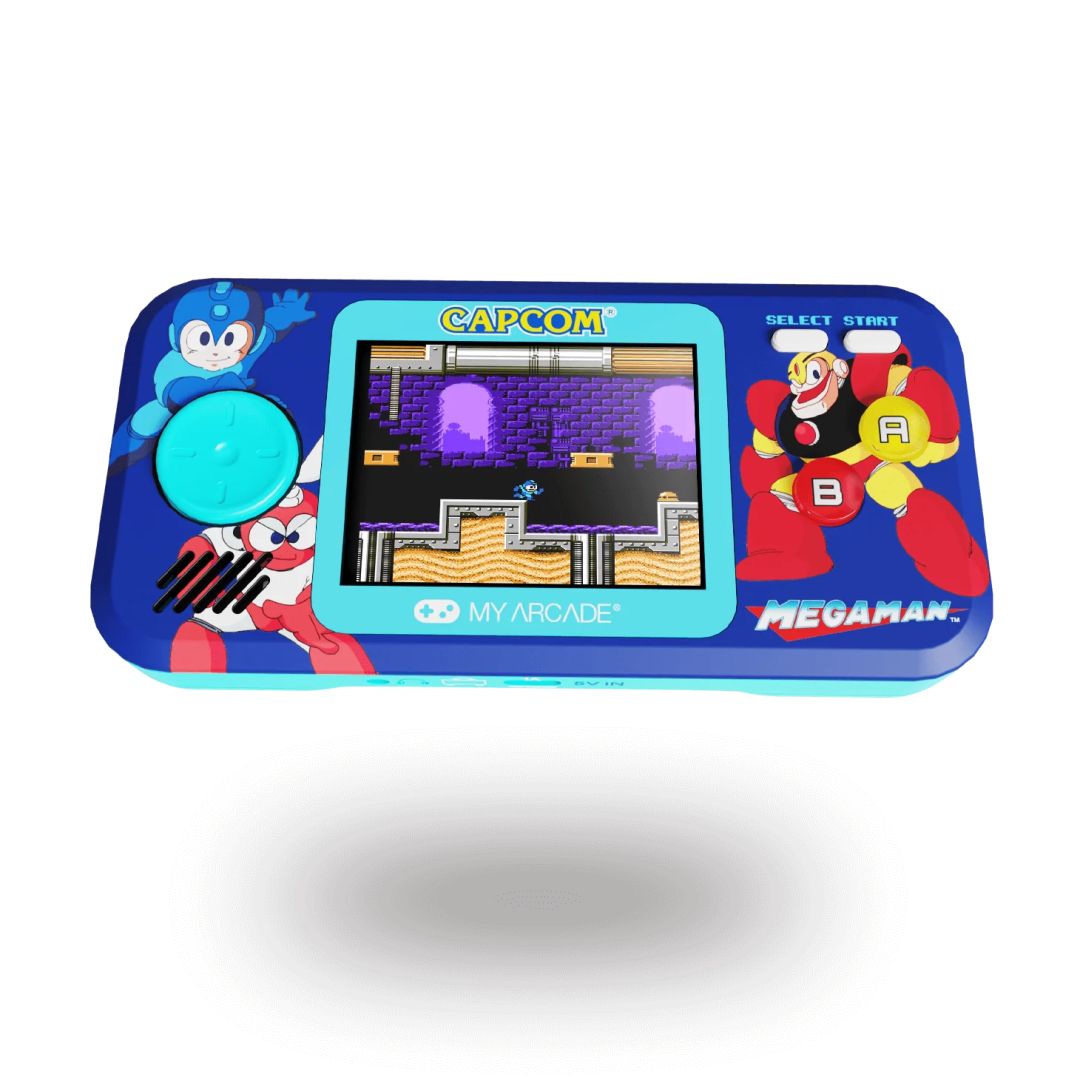 Consola portabila My Arcade Mega Man Pocket Player Pro, 0GB, albastru
