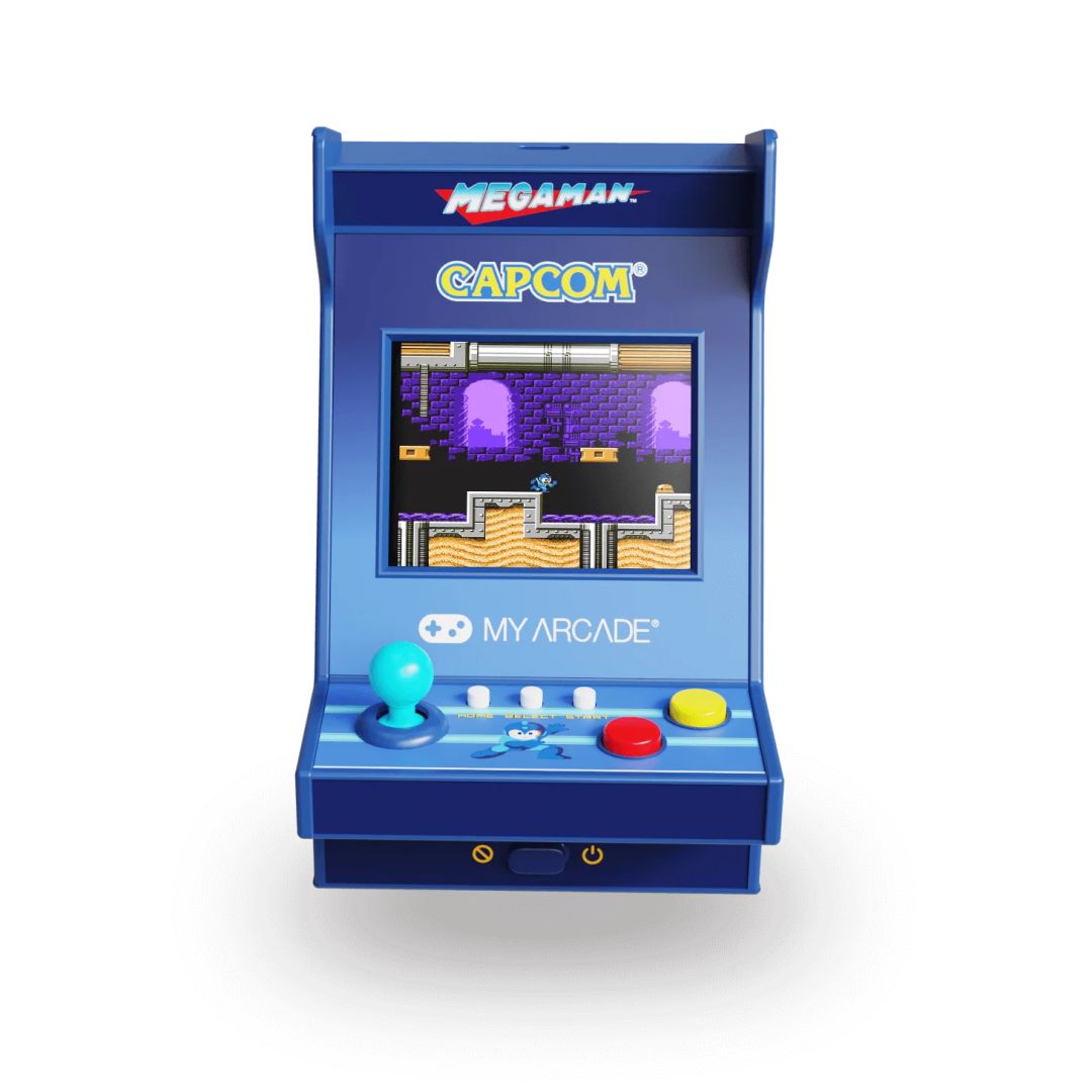 Consola portabila My Arcade Mega Man Nano Player, 0 GB, albastru