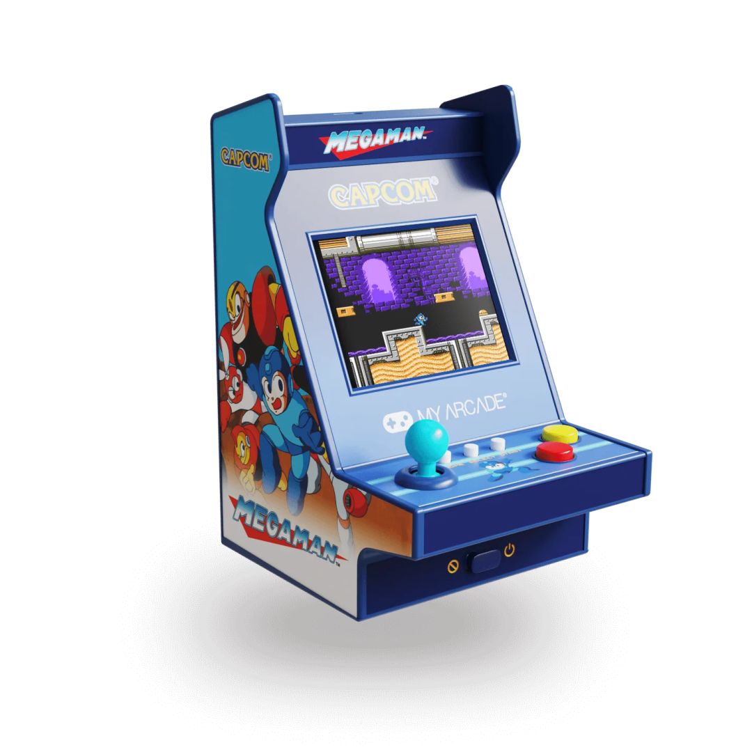 Consola portabila My Arcade Mega Man Nano Player, 0 GB, albastru