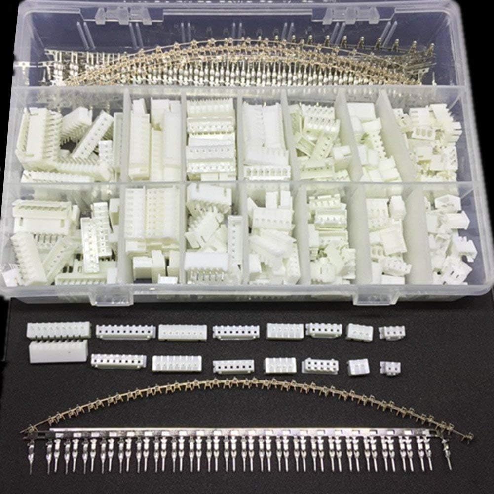 Set 1220 bucati conectori 2.54mm JST-XHP, BGHYHYHI, 2-9 pini