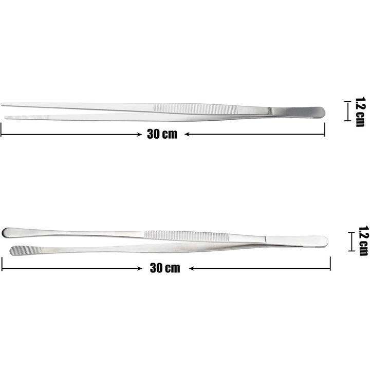 Set pensete de bucatarie, multifunctionale, inox, 30cm
