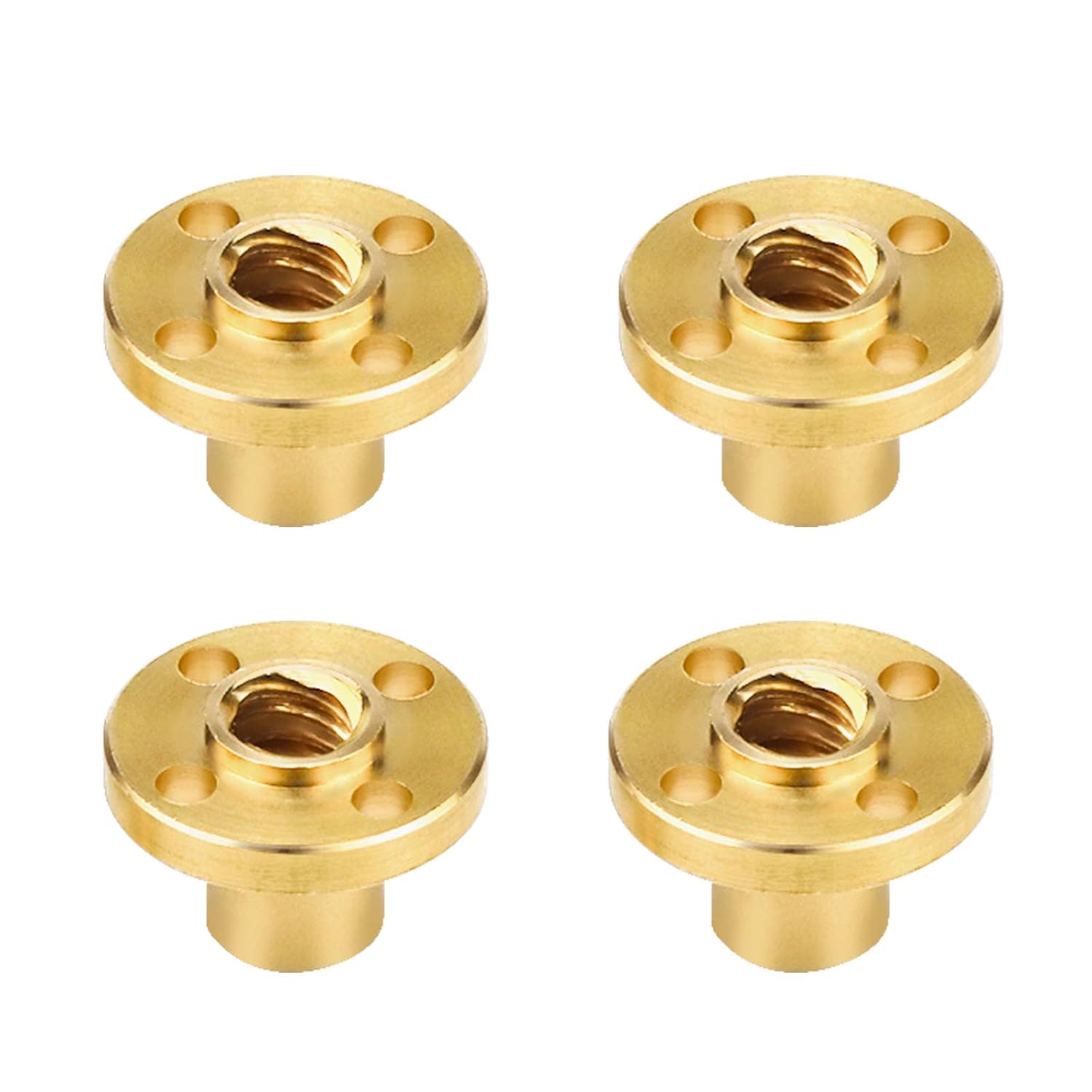 Set 4 Piulite din Alama T8 Trapezoidala 2mm Pas pentru Ax Z 3D