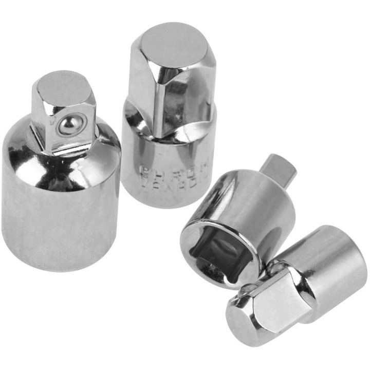 Set adaptoare prindere 1/2 la 3/8, AMRINUGL, otel crom vanadiu, rezistenta la coroziune, 4 bucati