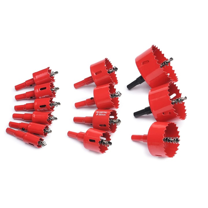 Set 13 carote cu burghie, Enforose, otel carbon tratat termic, multifunctional