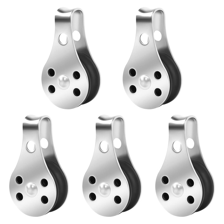 Set accesorii barca, AMRINUGL, bloc pully, rezistent la uzura, compatibilitate versatila, 5 piese