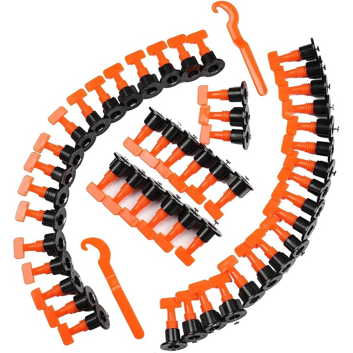 Усъвършенствана система за нивелиране на плочки, Enforose, многократни дистанционери, термопластичен материал PP, комплект 50 броя