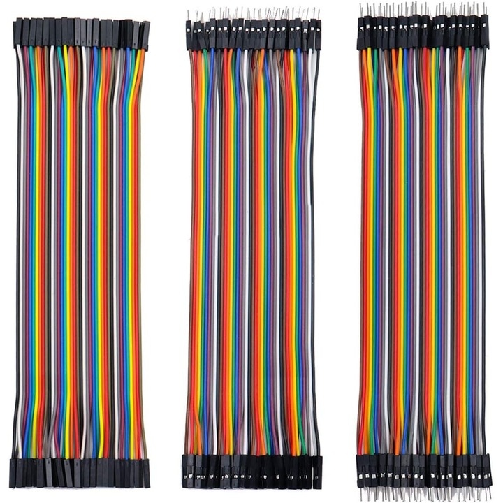 Jumper kábelek 3 az 1-ben, Tovbmup, 3x40 darab, 20 cm, Apa-Anya, Apa-Apa, Anya-Anya