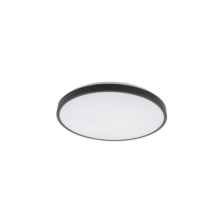 AGNES ROUND fekete LED mennyezeti lámpa, 22W, 3000K, IP44, átmérő 38.5 cm - NOWODVORSKI
