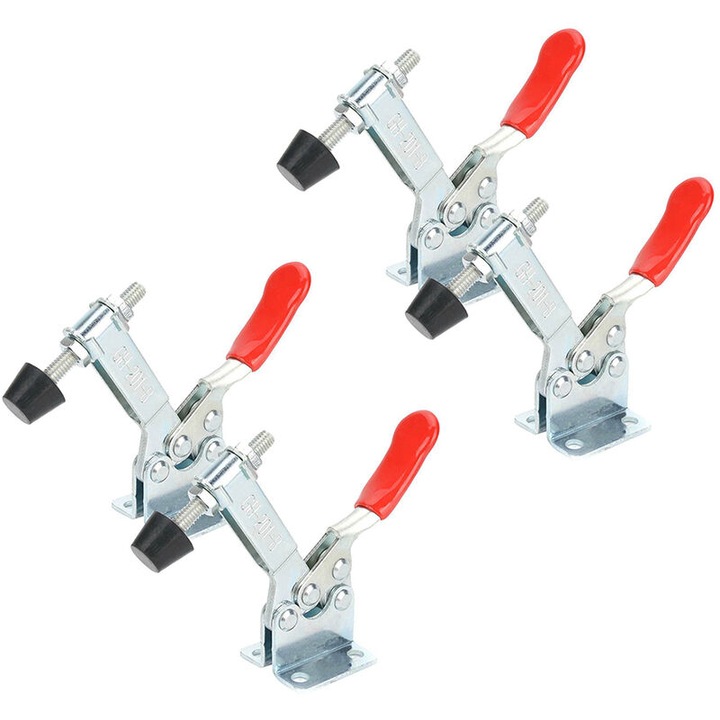 Set de 4 Cleme de Fixare GH-201B - Instrument de Mana cu Eliberare Rapida, Capacitate de Sustinere 90 kg / 198 lb