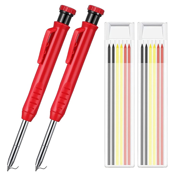 Set 2 Creioane pentru Tamplarie, QttvbTna, Rezistente, cu Mine, 120x280x28cm