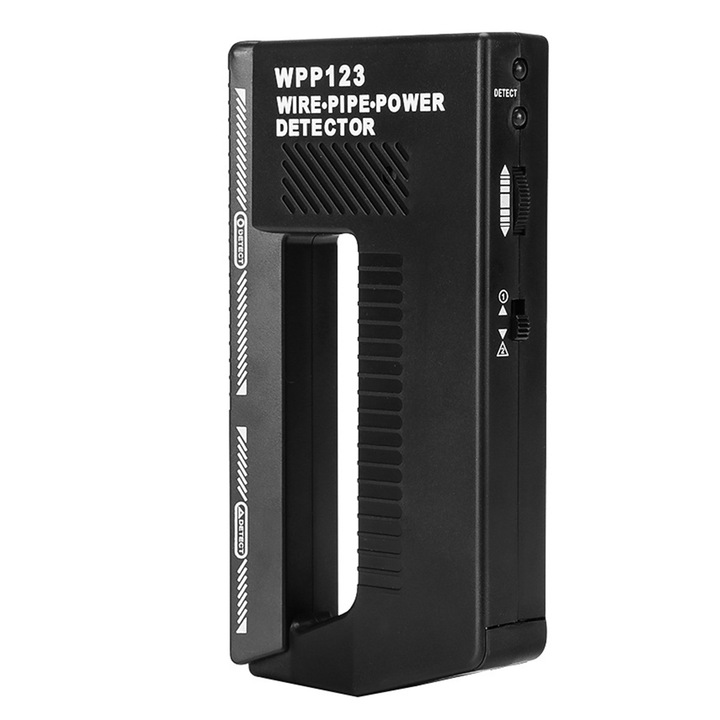 Wpp123 hordozható szkenner, fémdetektor, állítható tápegység, fekete, 148x78x24mm