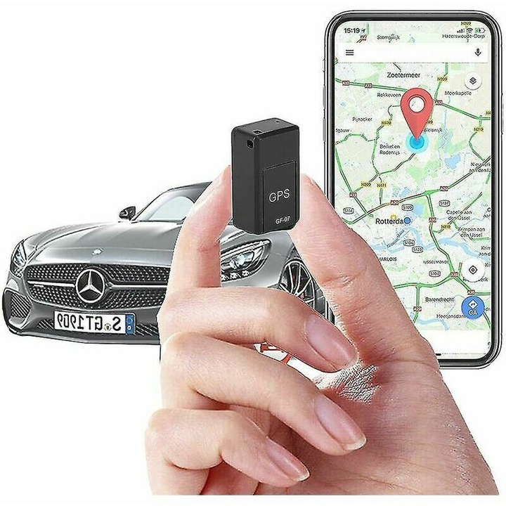 Магнитен GPS тракер Tovbmup, в реално време, без месечна такса, водоустойчив, черен