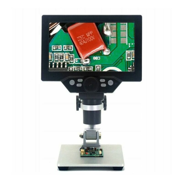 Цифров микроскоп QttvbTna G1200, 12MP, 1200X, 7 инча LCD