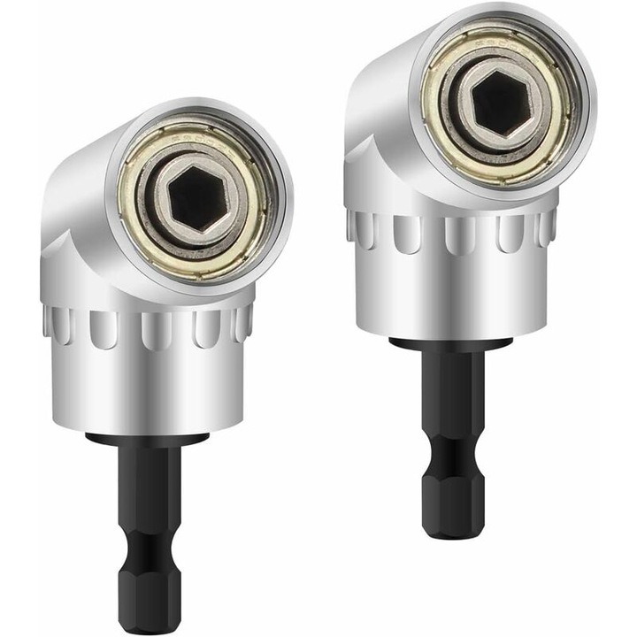 Set 2 adaptoare unghiulare pentru burghiu, Tovbmup, 150W, 220V, 9x6.5x1.5cm