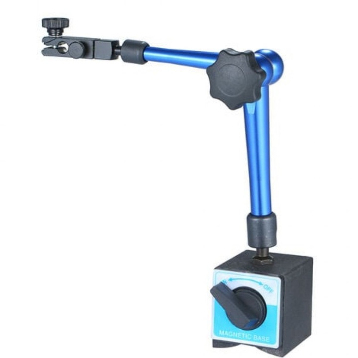 Цифров прецизен индикатор Enforose, превключващ постоянен магнит, система с три рамена, хромиран корпус, 360° регулируем