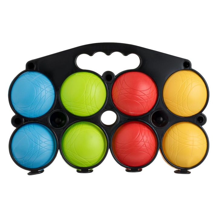 Petanque Shopiens játék, gyerekeknek 8 db színes 7 cm-es labdával