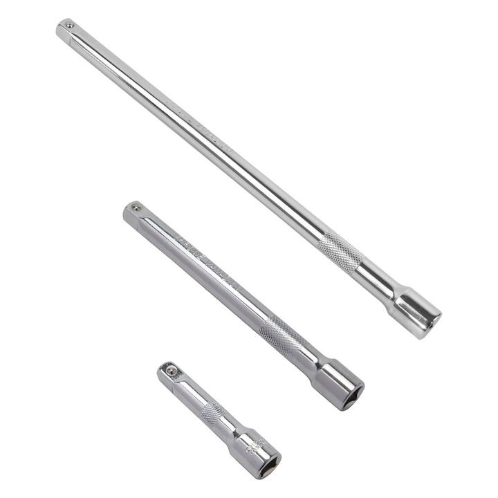 Set 3 extensii cheie tubulara BGHYHYHI, otel crom vanadiu, 50-100-150 mm