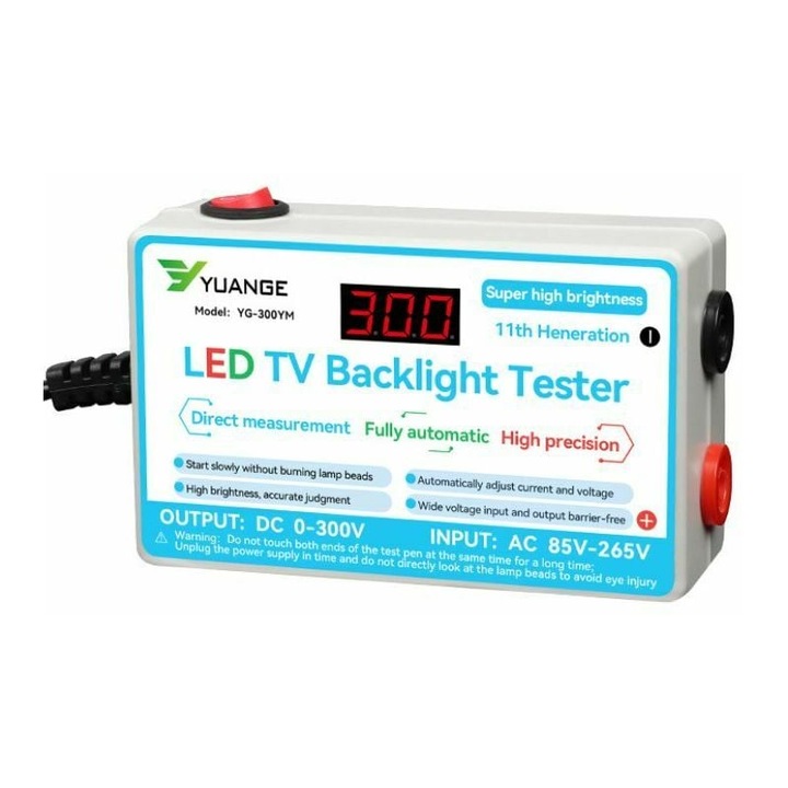 Instrument de reparare LED cu afisaj digital LCD, Enforose, tester surse de lumina multiple, reglare inteligenta, 300V