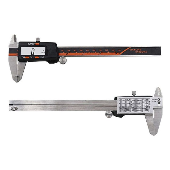 Цифров сублер, QttvbTna, 150mm, LCD