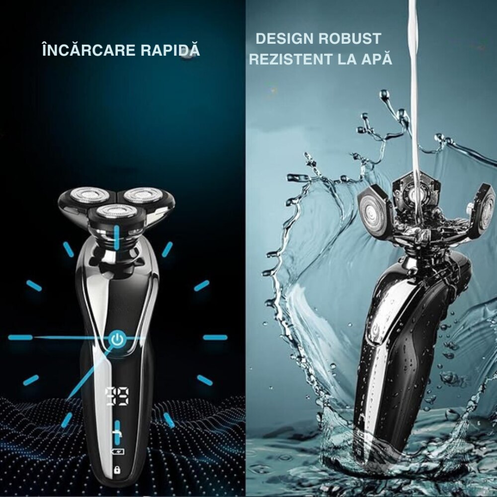 Aparat Ras Multifunctional 3 in 1 ELUZZO®, pentru fata cap si corp ...